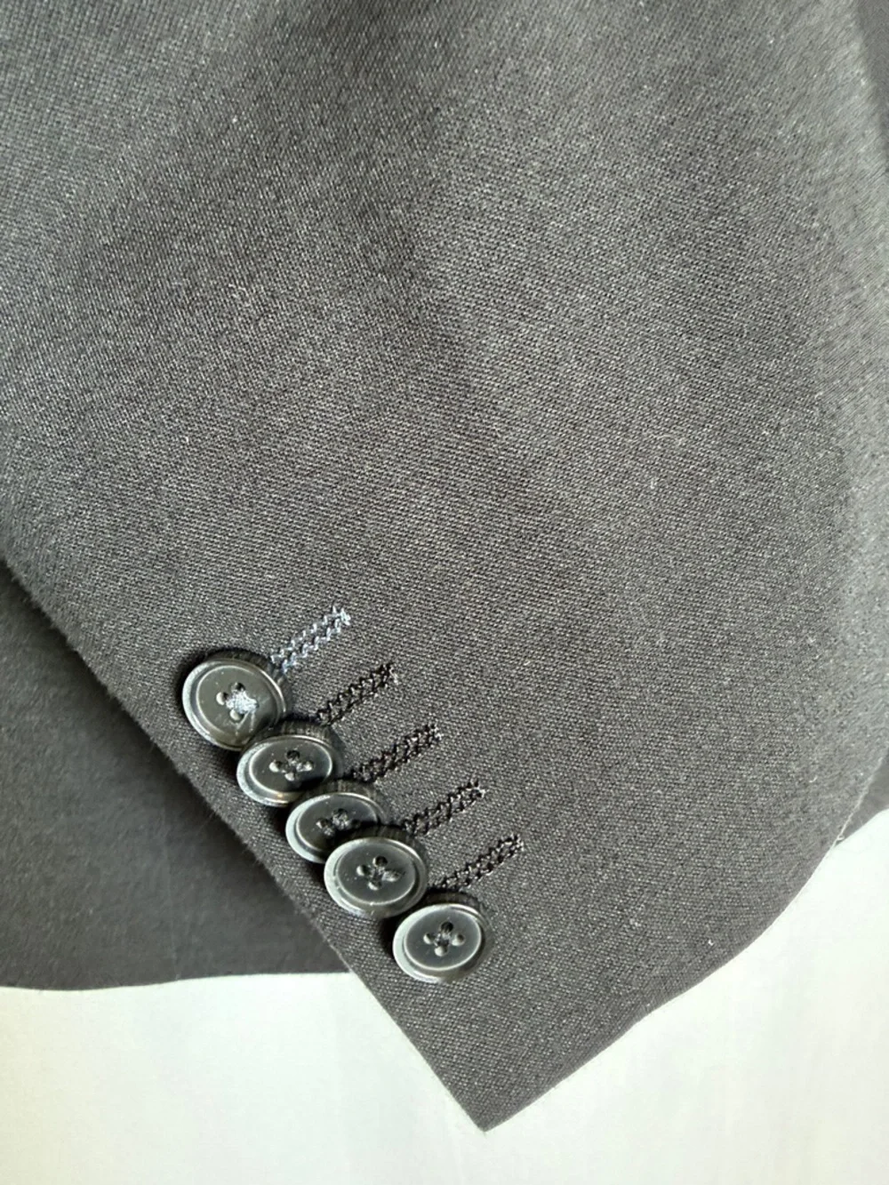 NEW Soul of London Textured Notch Lapel Double Button Blazer Size 48R in Black